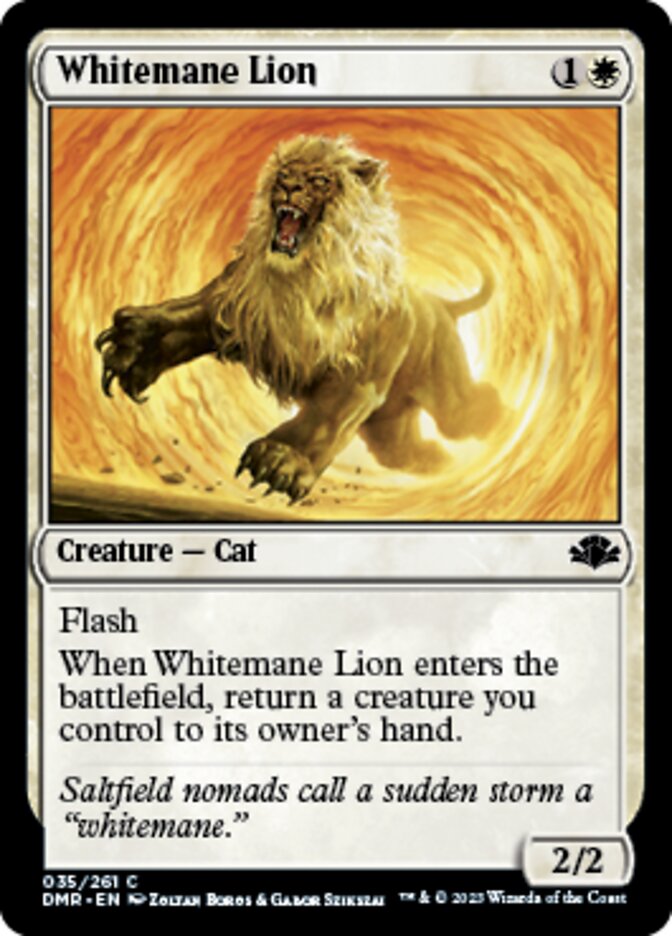 Whitemane Lion [Dominaria Remastered] | Event Horizon Hobbies CA