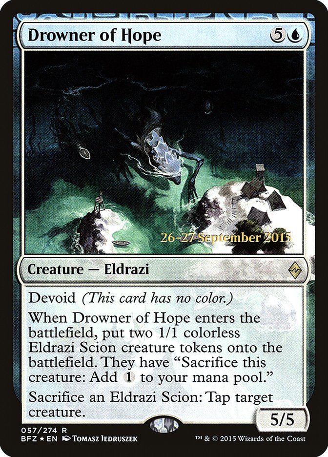 Drowner of Hope  [Battle for Zendikar Prerelease Promos] | Event Horizon Hobbies CA