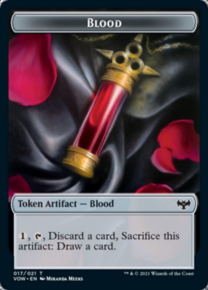 Blood // Vampire (016) Double-sided Token [Innistrad: Crimson Vow Tokens] | Event Horizon Hobbies CA