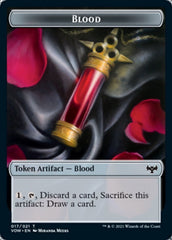 Blood // Dragon Illusion Double-sided Token [Innistrad: Crimson Vow Tokens] | Event Horizon Hobbies CA