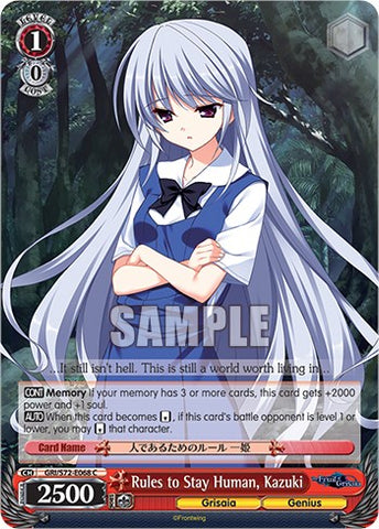 Rules to Stay Human, Kazuki [The Fruit of Grisaia]