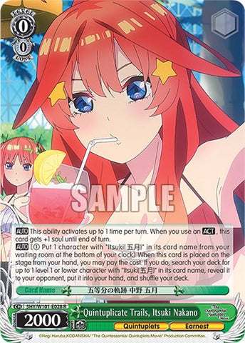 Quintuplicate Trails, Itsuki Nakano (5HY/W101-E028 R) [The Quintessential Quintuplets Movie]