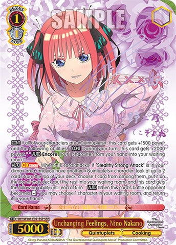 Unchanging Feelings, Nino Nakano (5HY/W101-E051SSP SSP) [The Quintessential Quintuplets Movie]