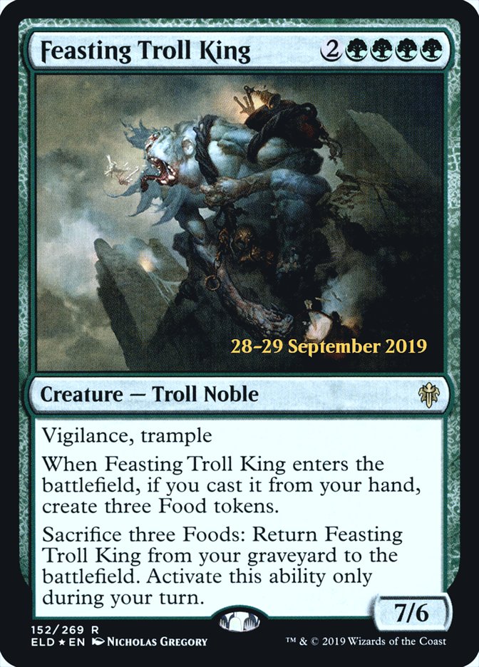 Feasting Troll King  [Throne of Eldraine Prerelease Promos] | Event Horizon Hobbies CA