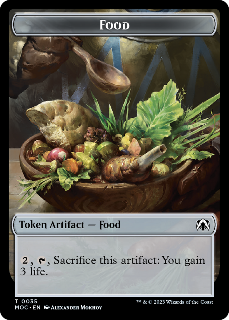 Food // Replicated Ring Double-Sided Token [March of the Machine Commander Tokens] | Event Horizon Hobbies CA