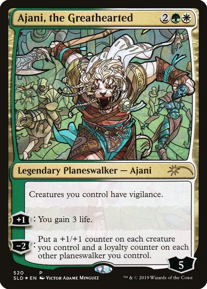 Ajani, the Greathearted (Stained Glass) [Secret Lair Drop Promos] | Event Horizon Hobbies CA