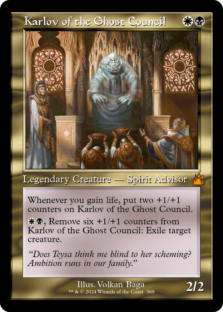 Karlov of the Ghost Council (Retro Frame) [Ravnica Remastered] | Event Horizon Hobbies CA