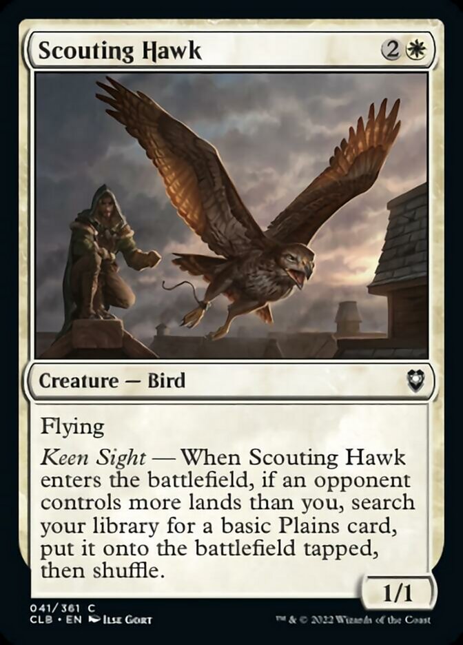 Scouting Hawk [Commander Legends: Battle for Baldur's Gate] | Event Horizon Hobbies CA