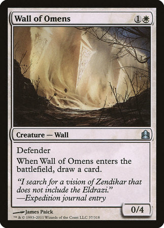 Wall of Omens [Commander 2011] | Event Horizon Hobbies CA