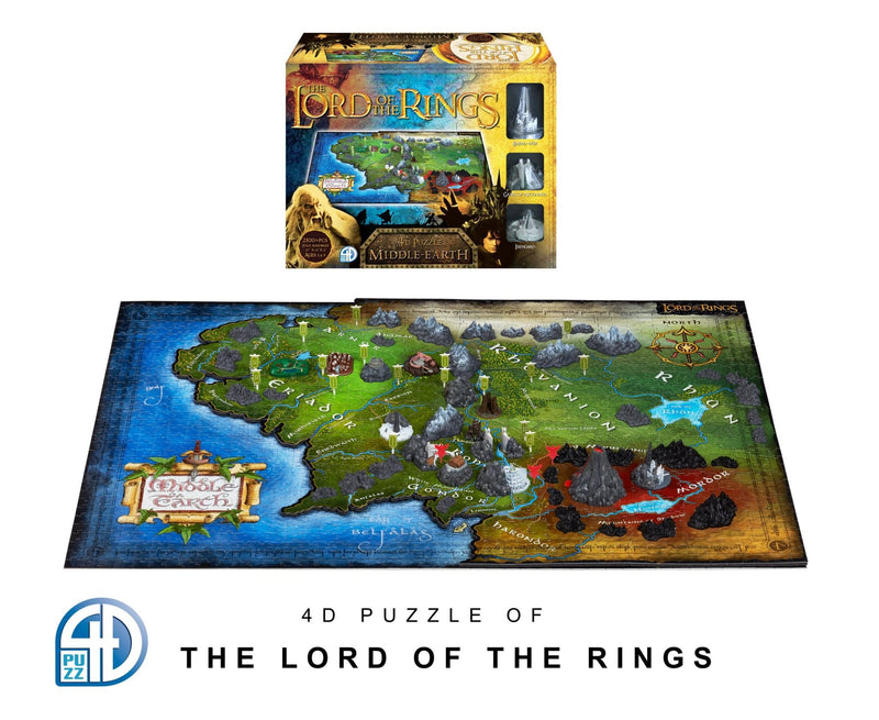 Puzzles - 4D Cityscape - The Lord of The Rings Middle Earth