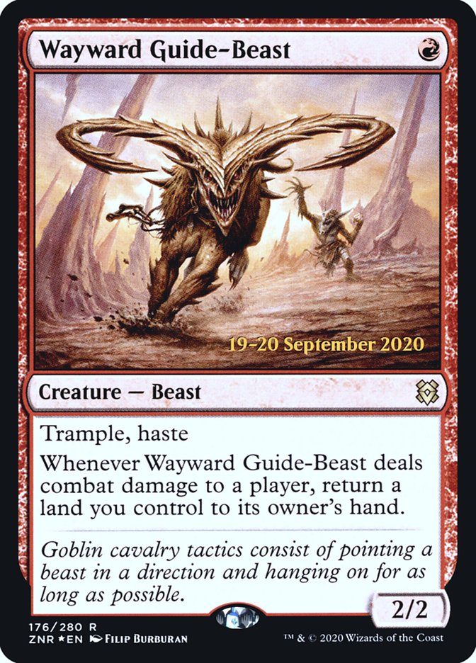 Wayward Guide-Beast  [Zendikar Rising Prerelease Promos] | Event Horizon Hobbies CA