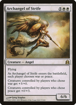 Archangel of Strife [Commander 2011] | Event Horizon Hobbies CA