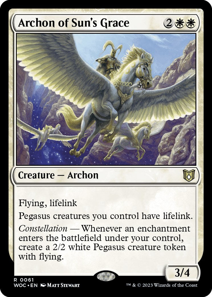 Archon of Sun's Grace [Wilds of Eldraine Commander] | Event Horizon Hobbies CA
