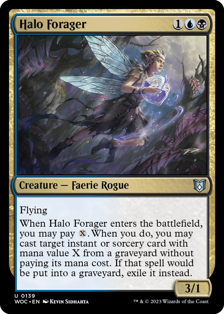 Halo Forager [Wilds of Eldraine Commander] | Event Horizon Hobbies CA