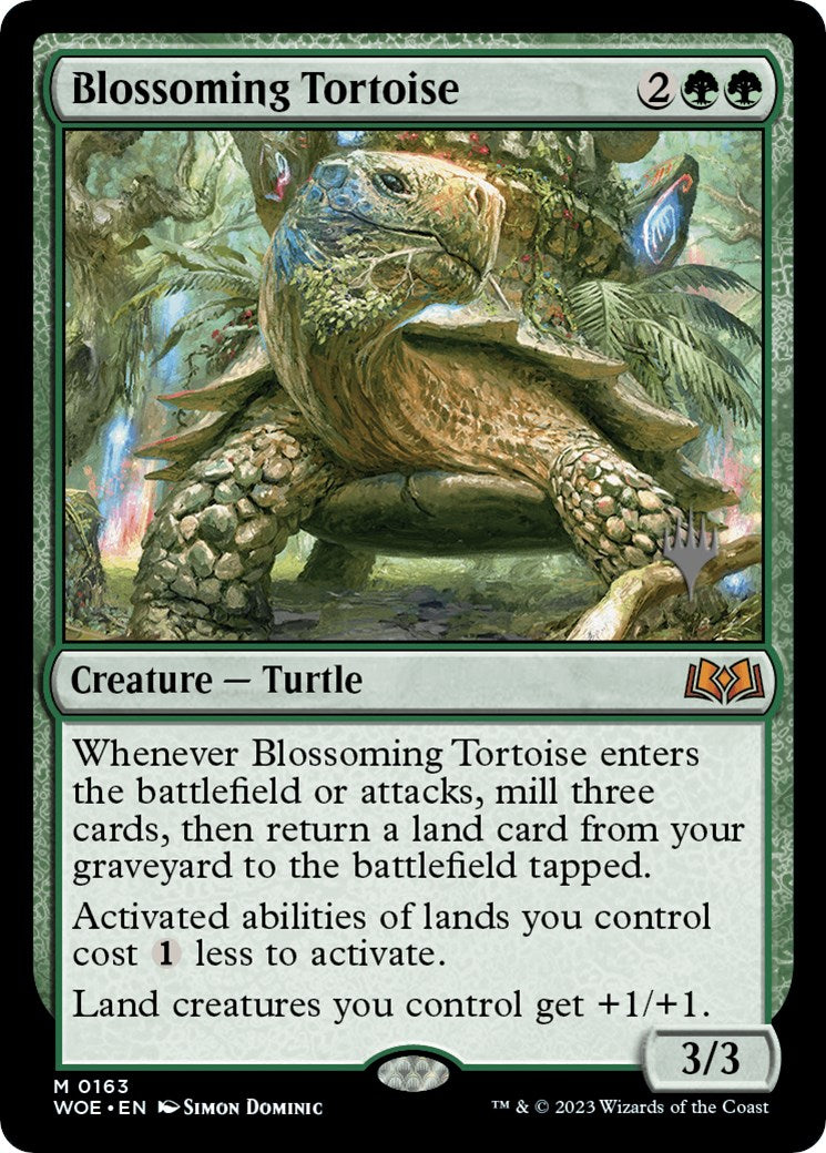 Blossoming Tortoise (Promo Pack) [Wilds of Eldraine Promos] | Event Horizon Hobbies CA