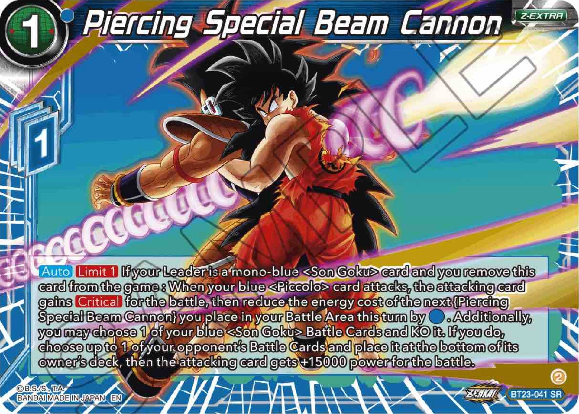 Piercing Special Beam Cannon (BT23-041) [Perfect Combination] | Event Horizon Hobbies CA