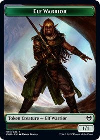 Elf Warrior // Emblem - Tibalt, Cosmic Impostor Double-sided Token [Kaldheim Tokens] | Event Horizon Hobbies CA
