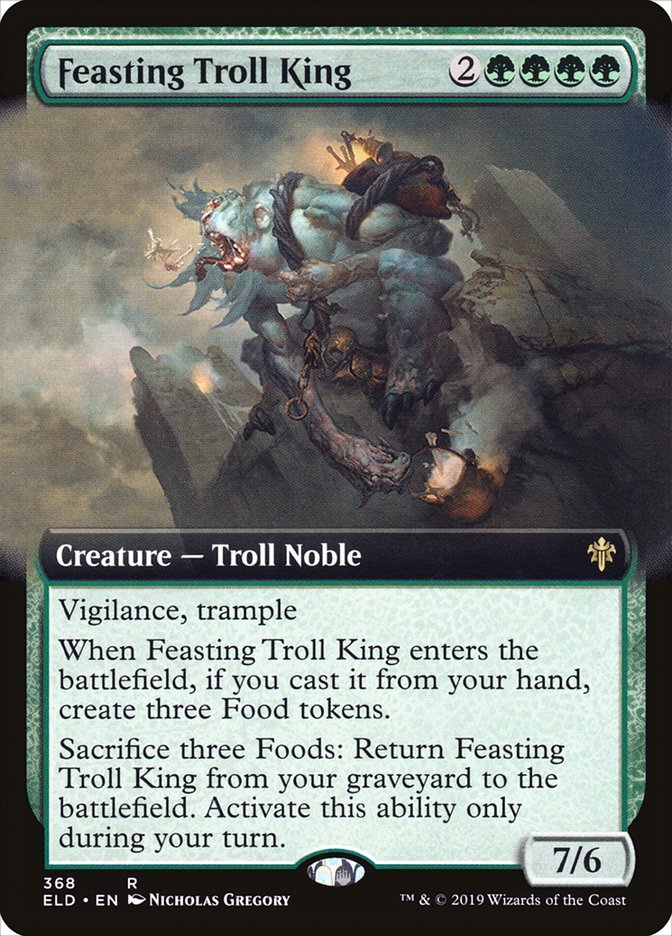 Feasting Troll King (Extended Art) [Throne of Eldraine] | Event Horizon Hobbies CA