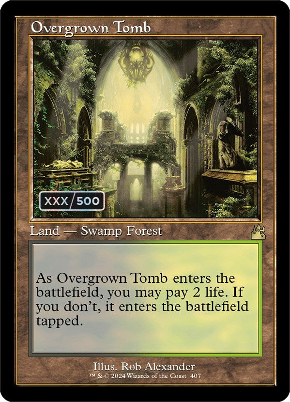 Overgrown Tomb (Retro) (Serialized) [Ravnica Remastered] | Event Horizon Hobbies CA