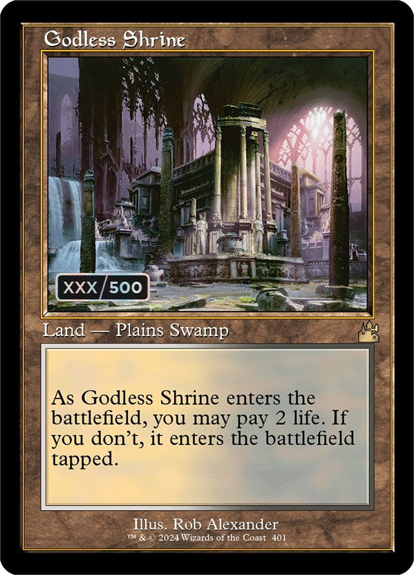 Godless Shrine (Retro) (Serialized) [Ravnica Remastered] | Event Horizon Hobbies CA