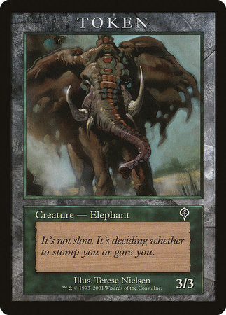 Elephant Token (Invasion) [Magic Player Rewards 2001] | Event Horizon Hobbies CA