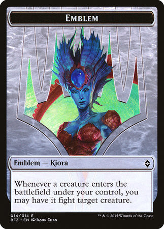 Emblem - Kiora, Master of the Depths [Battle for Zendikar Tokens] | Event Horizon Hobbies CA