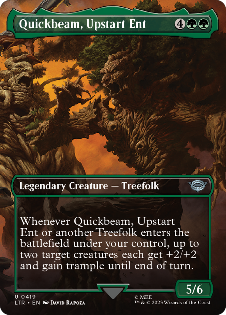 Quickbeam, Upstart Ent (Borderless Alternate Art) [The Lord of the Rings: Tales of Middle-Earth] | Event Horizon Hobbies CA