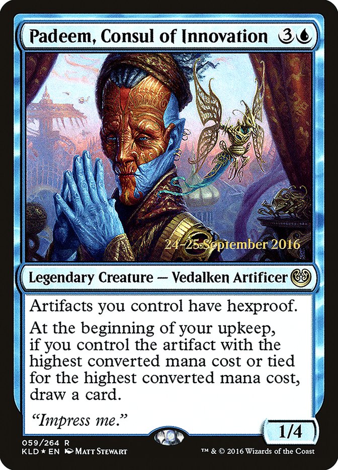 Padeem, Consul of Innovation  [Kaladesh Prerelease Promos] | Event Horizon Hobbies CA
