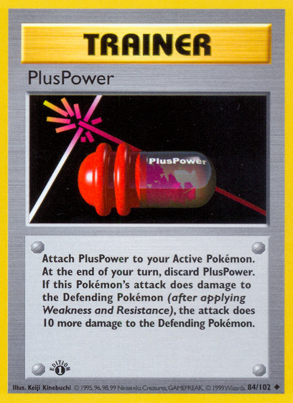 PlusPower (84/102) (Shadowless) [Base Set 1st Edition] | Event Horizon Hobbies CA