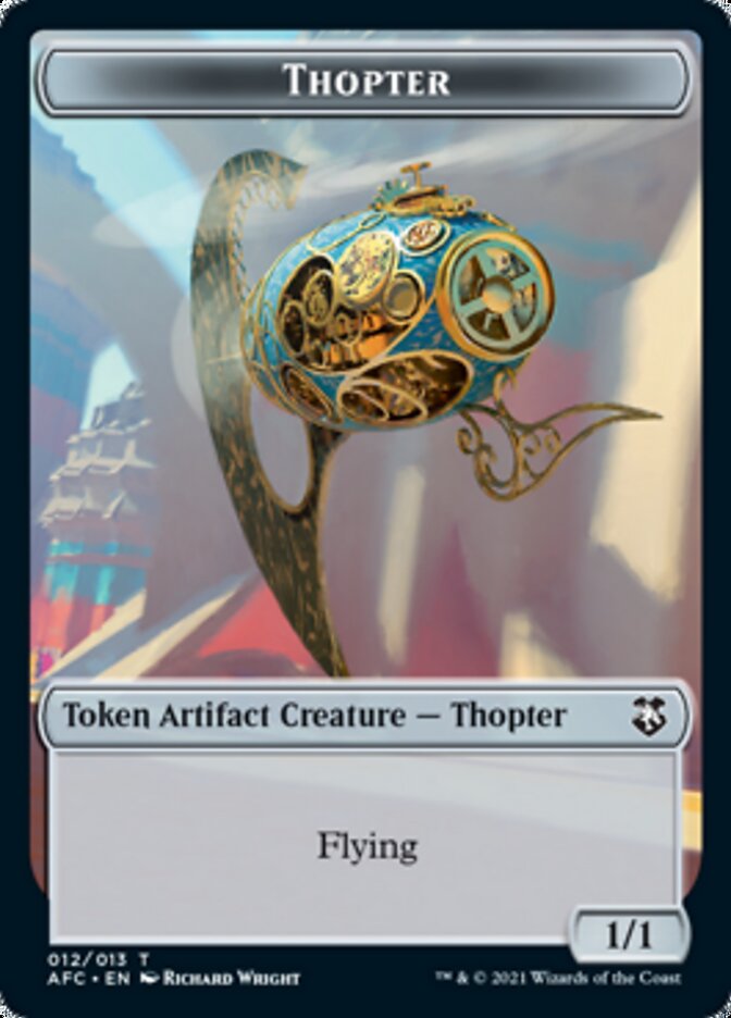 Thopter // Treasure Double-sided Token [Dungeons & Dragons: Adventures in the Forgotten Realms Commander Tokens] | Event Horizon Hobbies CA