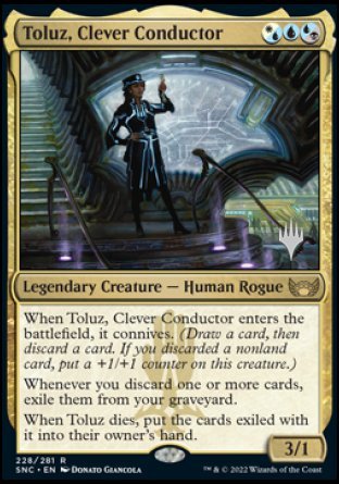 Toluz, Clever Conductor (Promo Pack) [Streets of New Capenna Promos] | Event Horizon Hobbies CA