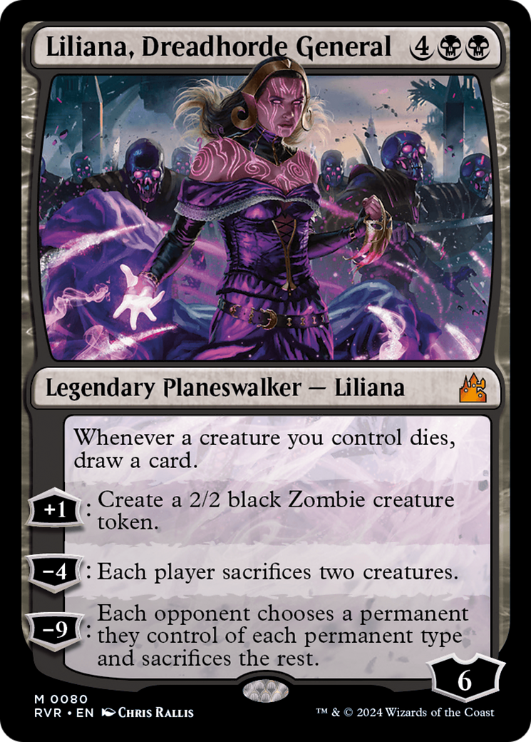 Liliana, Dreadhorde General [Ravnica Remastered] | Event Horizon Hobbies CA