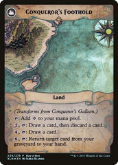 Conqueror's Galleon // Conqueror's Foothold (Buy-A-Box) [Ixalan Treasure Chest] | Event Horizon Hobbies CA