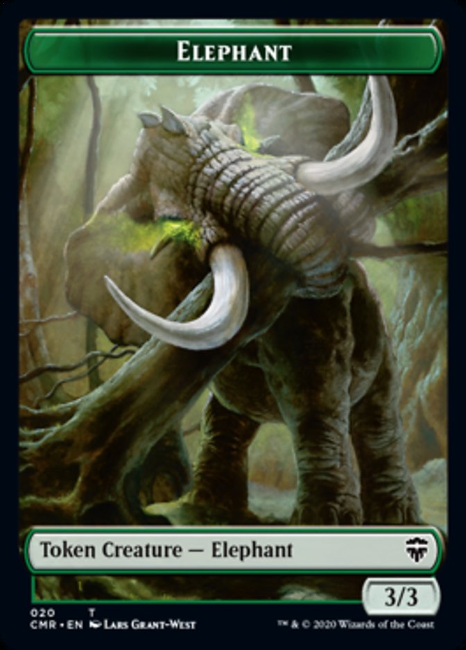 Beast (19) // Elephant Token [Commander Legends Tokens] | Event Horizon Hobbies CA
