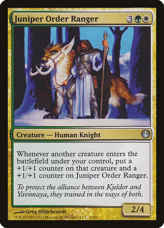 Juniper Order Ranger [Duel Decks: Knights vs. Dragons] | Event Horizon Hobbies CA