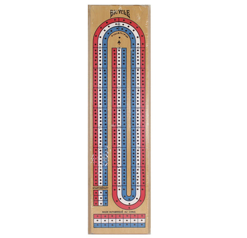 Board Game - Bicycle 3- Track Cribbage Board Game