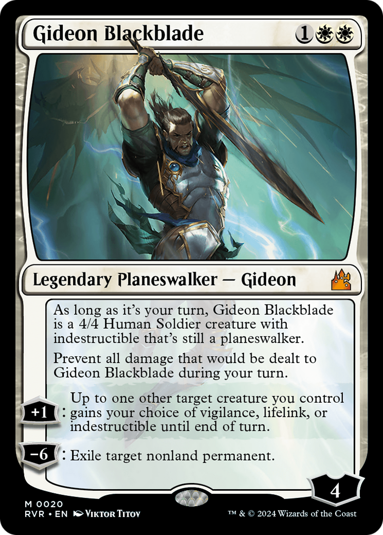 Gideon Blackblade [Ravnica Remastered] | Event Horizon Hobbies CA