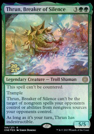 Thrun, Breaker of Silence [Phyrexia: All Will Be One Prerelease Promos] | Event Horizon Hobbies CA