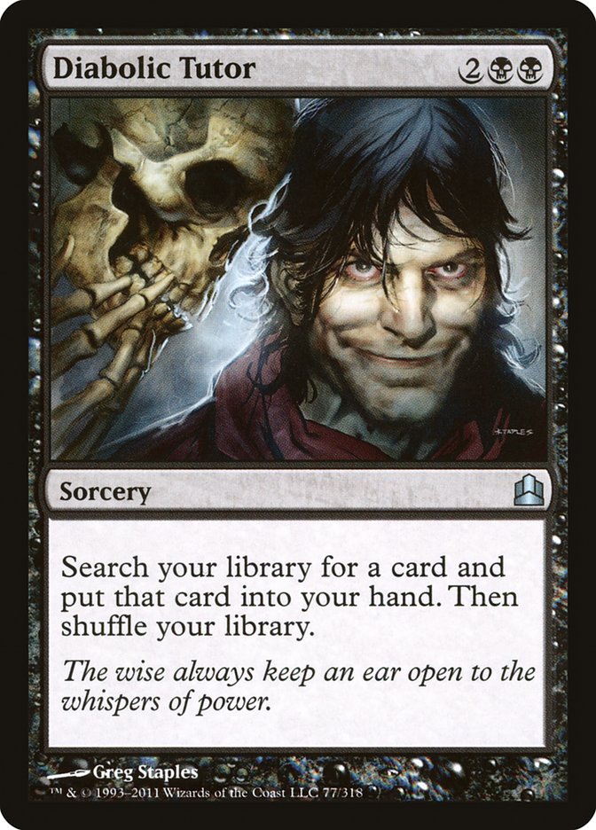 Diabolic Tutor [Commander 2011] | Event Horizon Hobbies CA