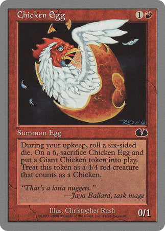Chicken Egg [Unglued] | Event Horizon Hobbies CA