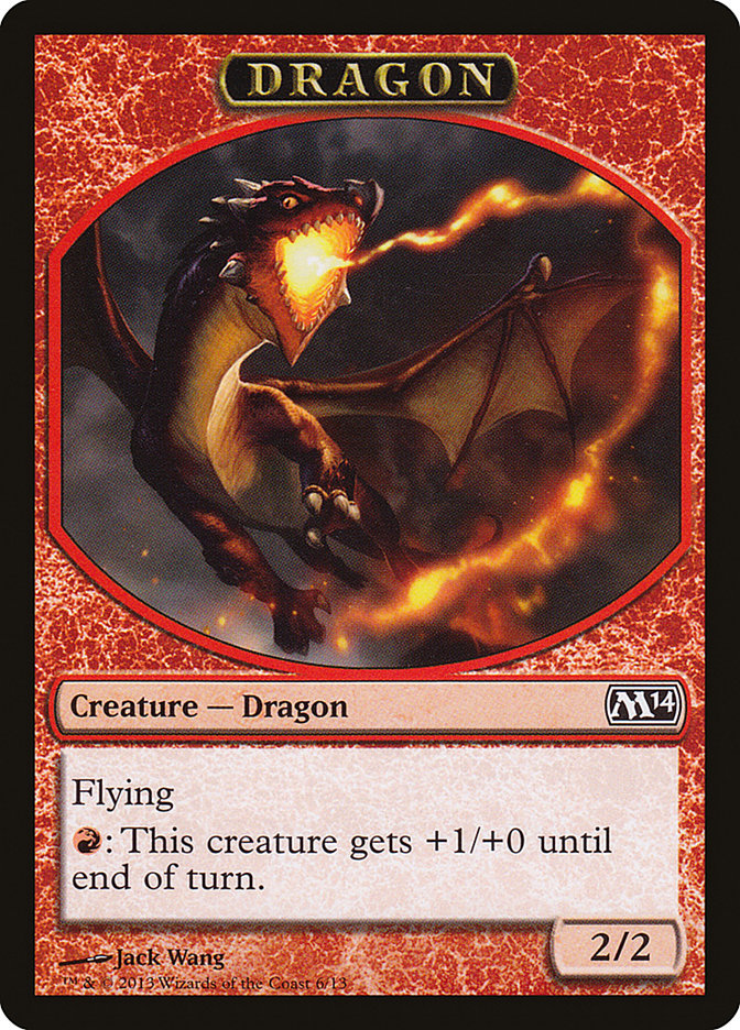 Dragon [Magic 2014 Tokens] | Event Horizon Hobbies CA
