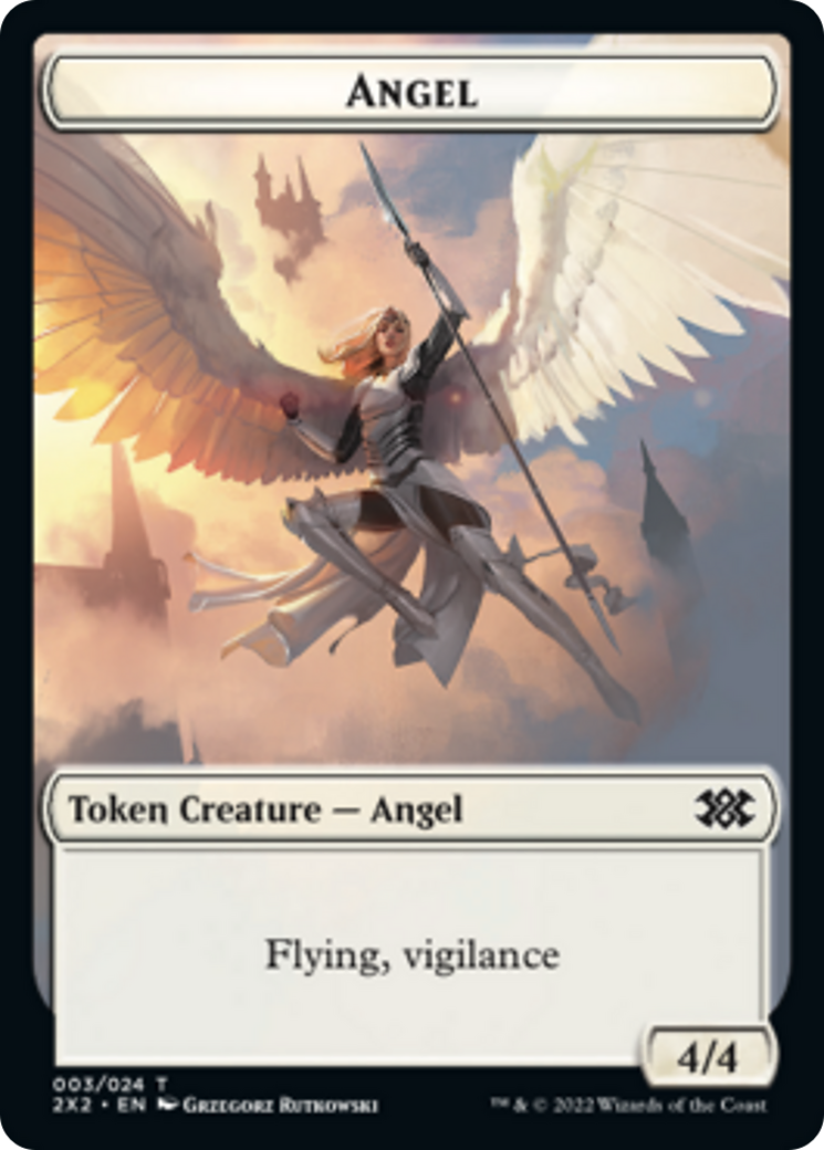 Drake // Angel Double-sided Token [Double Masters 2022 Tokens] | Event Horizon Hobbies CA
