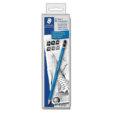 Staedtler - Mars Lumograph - Drawing Pencils (6pc)