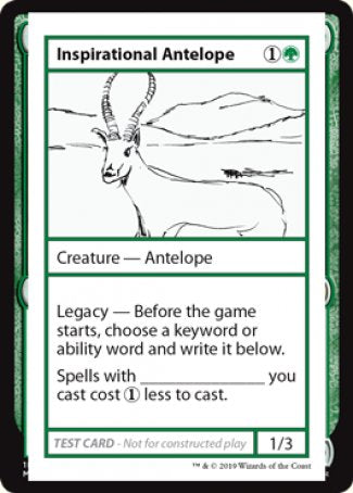 Inspirational Antelope (2021 Edition) [Mystery Booster Playtest Cards] | Event Horizon Hobbies CA