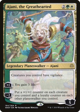 Ajani, the Greathearted [War of the Spark] | Event Horizon Hobbies CA