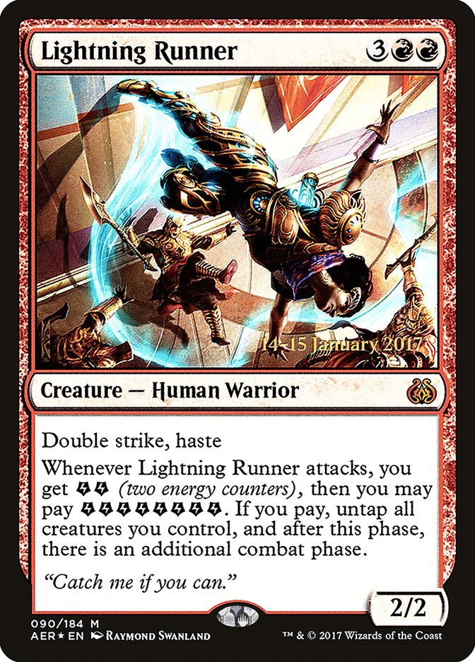 Lightning Runner  [Aether Revolt Prerelease Promos] | Event Horizon Hobbies CA