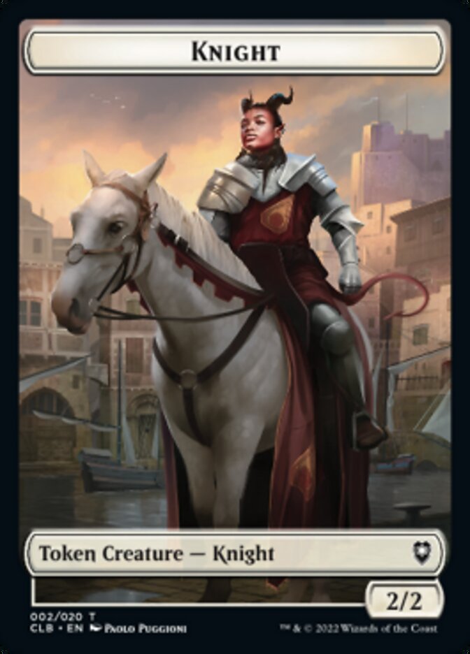 Treasure // Knight Double-sided Token [Commander Legends: Battle for Baldur's Gate Tokens] | Event Horizon Hobbies CA