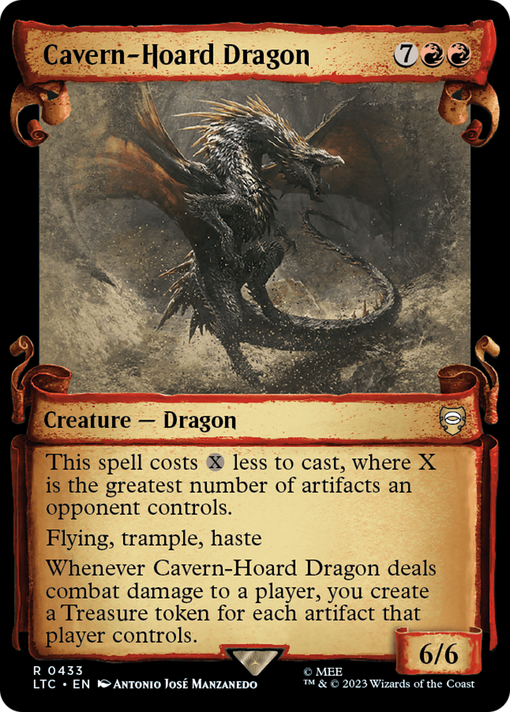 Cavern-Hoard Dragon [The Lord of the Rings: Tales of Middle-Earth Commander Showcase Scrolls] | Event Horizon Hobbies CA