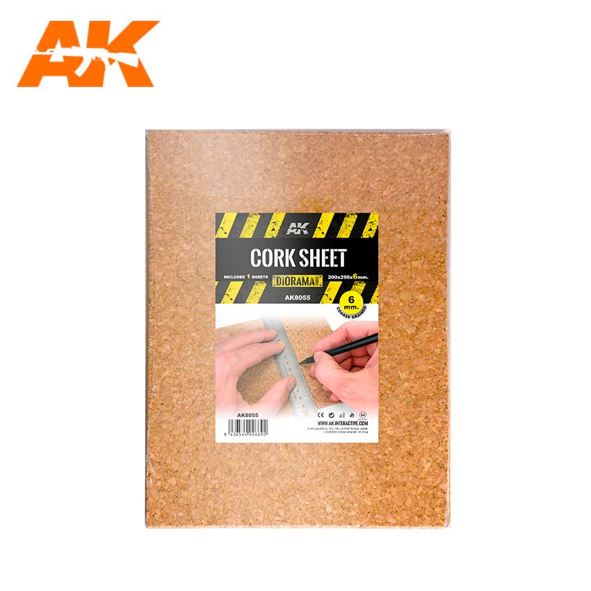 AK Interactive Cork Sheet 6mm | Event Horizon Hobbies CA