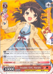 Trouble Girl, Haruhi (SY/W08-TE08 TD) [The Melancholy of Haruhi Suzumiya]